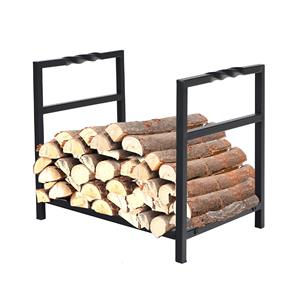 <span class=keywords><strong>Porte</strong></span>-bûches en métal gris robuste Ensemble d'accessoires de <span class=keywords><strong>cheminée</strong></span> extérieure directe d'usine <span class=keywords><strong>Porte</strong></span>-bûches - Product Image 6