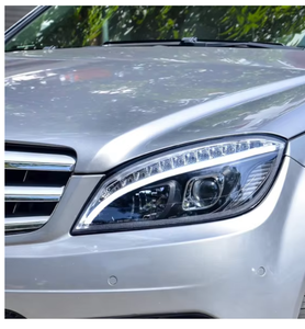 07-11 <span class=keywords><strong>Mercedes</strong></span> <span class=keywords><strong>c180</strong></span> c200 c230 <span class=keywords><strong>w204</strong></span> modifica faro nuova luce di marcia diurna segnale di direzione LED montaggio 204 205 di rimontaggio - Product Image 3