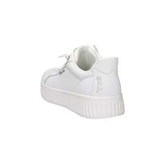 Mocassins en cuir blanc à enfiler pour femme Tamaris, talon de 4 cm, tailles 36, 37, 38, 39, 40 - Product Image 4