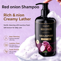 Sampo Bawang Merah Alami untuk Pertumbuhan Rambut Anti Rambut Rontok Pembersih Mendalam Menutrisi Kulit Kepala OEM ODM Label Pribadi Perawatan Rambut