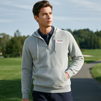 Haute qualité mode sweats à capuche personnalisés Zip hommes léger quart Zip pull décontracté coupe-vent pour la course Golf vestes