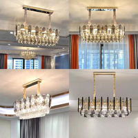 Plafonnier semi-encastré rond moderne de luxe en cristal fumé pour villa, salon, hôtel et projets d'aménagement intérieur