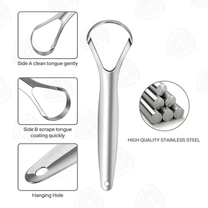 Chuyên nghiệp lớp thép không gỉ lưỡi <span class=keywords><strong>scraper</strong></span> Combo Set Ergonomic hình chữ U thiết kế cho thuận tiện phòng khám sử dụng - Product Image 3