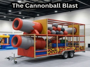Aire de jeux mobile intérieure sur le thème du <span class=keywords><strong>clown</strong></span> de cirque classique avec trampoline - Aire de jeux souple portable de style carnaval <span class=keywords><strong>pour</strong></span> location événementielle - Product Image 2