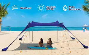 WOQI Tragbarer Sonnenschutz UV-Schutz Pop Up Cabana Beach Shelter Säuglings sandzelt