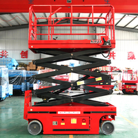Plateforme élévatrice mobile à ciseaux hydraulique autopropulsée 6m 8m 10m 300kg 320kg pour travaux en espace étroit