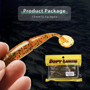 XIN-V ESN75 offre spéciale échantillon <span class=keywords><strong>gratuit</strong></span> chine marquage pêche en plastique appât pagaie queue nouveau Design moule personnalisé ver souple - Product Image 2