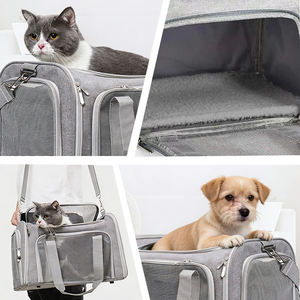 Hafif, Büyük Kapasiteli, Katlanabilir, Havayolu Onaylı, Nefes Alabilen, Şık Oxford Kumaştan Kedi ve Köpek Taşıma Çantası - Product Image 5