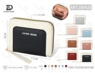 Leeman Segus Women's Single Pull <b>Wallet</b> <b>Small</b> Zipper Closure Compact Minimalist Daily Use - Product Image 1
