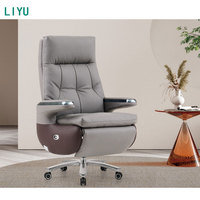Chaise de direction en cuir PU à dossier haut du fabricant Liyu ensemble de chaises et de bureau de bureau chaises de bureau pivotantes du PDG