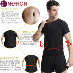 Chemise de compression respirante pour hommes, haut de gilet de sueur de sauna pour brûler les graisses, type serre-taille - Product Image 5