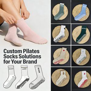 Calcetines Antideslizantes para Pilates al por Mayor para Gimnasio, Fitness y Yoga - Product Image 1