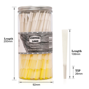 Cônes pré-roulés personnalisés avec impression directe usine, emballage de marque sur mesure, marque privée, OEM, faible MOQ, prêts à l'exportation directe usine - Product Image 1