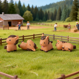 Figuras de Caballos de Resina Miniatura Surtidas al por Mayor, Adornos del Zodiaco Chino para Micropaisajes, Decoración del Hogar y Manualidades - Product Image 5