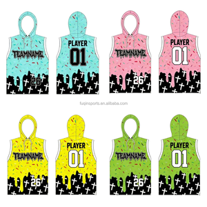 FQ Custom Ice Creammm Design Faith Cross 7 on 7 Ensemble de football américain 7v7 pour enfants, comprenant un sweat à capuche sans manches imprimé à compression et un design Faith Cross 7 on 7 - Product Image 2