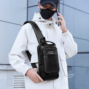 Borsa a Tracolla da <span class=keywords><strong>Uomo</strong></span> con Catene, in Poliestere Oxford, Cintura con Cuscinetto d'Aria, Tasca per Cellulare - Product Image 4