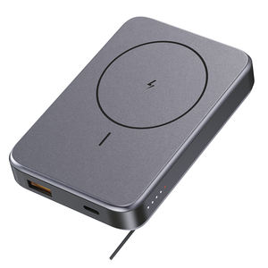 Banco de Energía Inalámbrico Magnético de 10000 mAh - Cargador Portátil de Carga Rápida QC de 22.5 W con Soporte de Aleación de Aluminio y Salida Inalámbrica de 15 W - Product Image 1