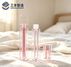 4ml <b>Lip</b> Gloss Tube Pink Square <b>Lip</b> Gloss Empty Tube Gloss Packaging Cosmetic Bottle Clear Lipgloss Tube <b>Lip</b> Packaging - Product Image 3
