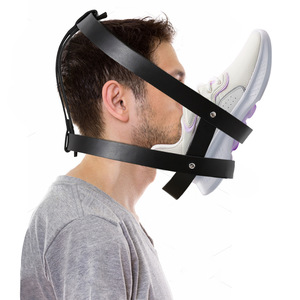 Artículos para Adultos, Capucha de Cuero para Hombre, Capucha de Bondage Sexual Masculina, Accesorio para la Cabeza, Bondage Fetiche, Bondage Sexual, Capucha Negra <span class=keywords><strong>Gay</strong></span> - Product Image 6