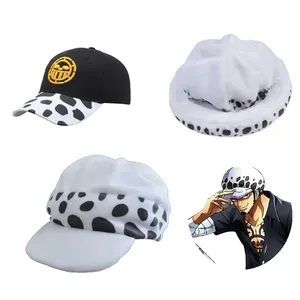 3 Stile 1-teiliger Trafalgar D. Water Law Kawaii Cartoon Cosplay Party für Winter Unisex Anime Plüschhut