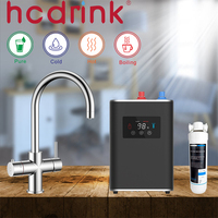 Iwater Style moderne cuisine sous évier chauffe-eau électriques bouillant chaud pur froid mélangeur clair boisson robinet robinets et robinets