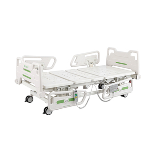 Letto Ospedaliero Manuale ed Elettrico Antiscivolo in Acciaio Inox - Attrezzatura Ospedaliera per Terapia Intensiva a Cinque Funzioni con Sistema di Backup a Batteria - Product Image 3