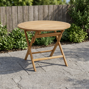 Round Solid Wood Eco-Friendly Durable Waterproof 2-Seater Dining <b>Table</b> Rustic Modern Design Home Furniture - Product Image 3