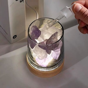 โคมไฟคริสตัลหอมอโรม่า ใช้แบตเตอรี่ วางบนโต๊ะ น้ำมันหอมระเหย กลิ่นหอม ไฟกลางคืน ของตกแต่งบ้าน ของขวัญ - Product Image 5