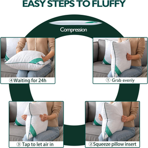 Forma di cuscino lombare rettangolare per fodere per cuscini decorativi inserto per cuscino in <span class=keywords><strong>Memory</strong></span> Foam triturato - Product Image 5