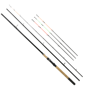 คันเบ็ดตกปลา <span class=keywords><strong>Sougayilang</strong></span> แบบ 3+3 ท่อน คันฟีดเดอร์ คาร์บอนไฟเบอร์และไฟเบอร์กลาส สำหรับตกปลาคาร์พ พร้อมด้ามจับไม้ก๊อก - Product Image 1