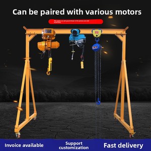 Grúa pórtico móvil pequeña de 5 toneladas con soporte para motor, maquinaria y equipo de elevación portátil, suministro de fábrica - Product Image 2