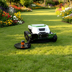 Free Shipping CE Euro 5 Industrial 900mm Crawler Tracked Mower 764cc Engine Grass Cutter Slope Garden - Product Image 1