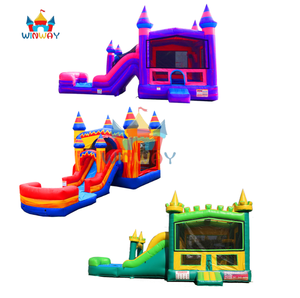 Château gonflable, maison gonflable pas chère, château gonflable bleu, chambres gonflables en PVC, château de saut pour enfants - Product Image 1