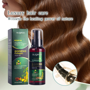 Augeas Hair Care - Suero Capilar Herbal de Ginseng con Aceite de Ricino y <span class=keywords><strong>Almendras</strong></span> para Hombres y Mujeres, Tratamiento para el Cuero Cabelludo, Fragancia, Sin Frizz - Product Image 4