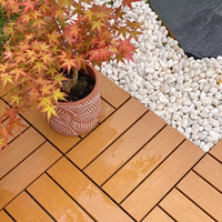Dalles de terrasse en WPC durables et résistantes, revêtement de sol imperméable, design moderne, emboîtables, écologiques pour jardin et parc extérieurs