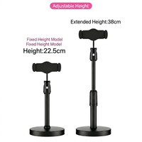 Support de téléphone et tablette universel multifonctionnel en plastique pour diffusion en direct, idéal pour les streamers, avec forte stabilité