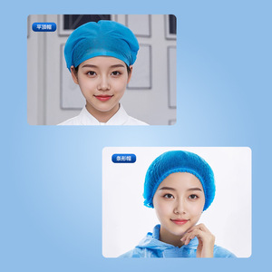 หมวกตาข่ายแบบใช้แล้วทิ้ง Haining Tide ขนาดเดียวใช้ได้กับทุกคน สำหรับครัว โรงงานอาหาร ป้องกันฝุ่น ระบายอากาศได้ดี ป้องกันผมร่วง - Product Image 2