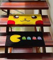 Marches d'escalier en microfibre tuftées Tapis d'escalier antidérapant pour marches en bois Ensemble de tapis d'escalier lavables Chemin de couloir robuste