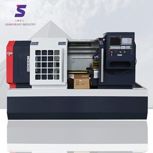Máy tiện <span class=keywords><strong>CNC</strong></span> ck6150a hạng nặng với hệ thống điều khiển tháp pháo 8 trạm chính xác cao để gia công kim loại 220V - Product Image 1