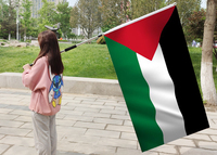 Bannières de drapeau national de Palestine personnalisables de haute qualité 3x5ft Drapeaux nationaux de taille personnalisée