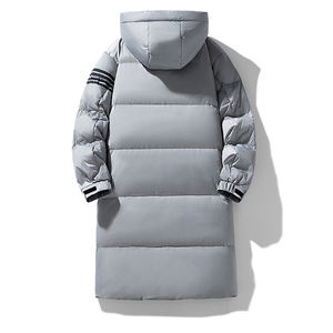 Abrigo Largo con Capucha para Invierno 2025, Transpirable, Informal, con Cierre de Cremallera, Grueso, Cálido y Cómodo, de Lona, Popular y Moderno - Product Image 5