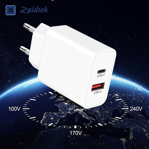 Cargador PD Dual de Alta Calidad de 18W, Adaptador de Corriente USB-C de Carga Rápida con Salida de 10W para iPhone 16 15 14 13 12, Cargador <span class=keywords><strong>A</strong></span>+C - Product Image 2