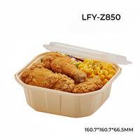 Conteneur alimentaire carré jetable en plastique PP de 22 oz avec logo personnalisé, impression numérique et IML pour l'emballage de marques privées