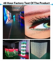 Layar LED Fleksibel Lengkung Dalam Ruangan BrightStar P2.976 4K Kustom Grosir untuk Video Wall di Mal dengan Garansi 2 Tahun