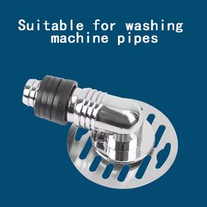Juego de cubiertas de drenaje antiobstrucción de 4 pulgadas con conector de <span class=keywords><strong>codo</strong></span> a prueba de herrumbre Fácil instalación para drenaje de piso y lavadora - Product Image 6