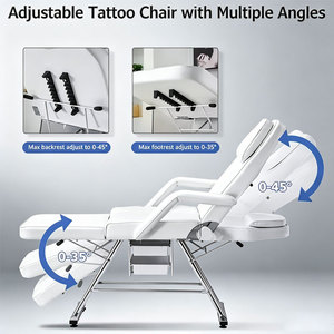 Cama de Masaje Moderna Multifuncional Ajustable, Cama Plegable de PVC para Salón de Belleza, Spa y Centro de Bienestar - Product Image 6