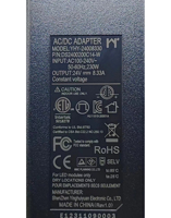 Adaptateur Secteur Universel 24V 8A 8.3A 200W pour Ordinateur de Bureau, Câble DC de 1,2 m, Compatible Prises EU/US pour Multiples Appareils