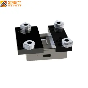 Quick clamp self-centering pneumatic vise workholding