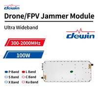 Module amplificateur de puissance RF GaN SSPA Dewin 300-2000 MHz 100 W, amplificateur à semi-conducteurs large bande pour radar, SATCOM, système anti-drone