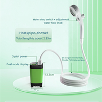Kit de pompe de douche électrique intelligente portable 4500/6000/7800mAh, étanche IPX7, écologique, en plastique ABS, pour camping en plein air